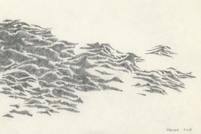 Wellen mit Bleistift gezeichnet