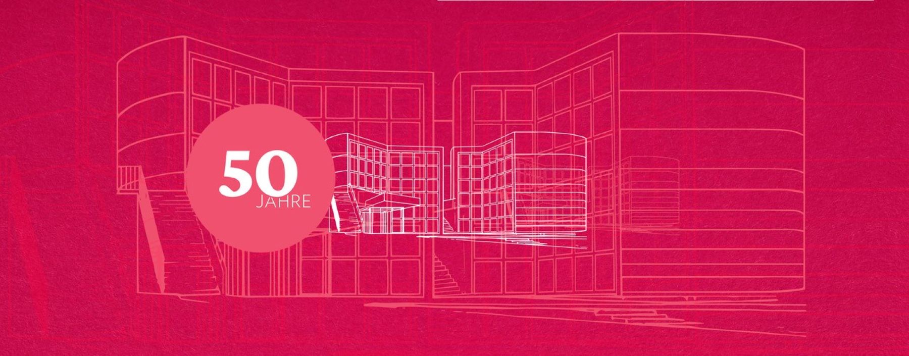 Der Header zeigt das Gebäude von St. Virgil auf pinkem Hintergrund. 