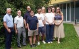 v.l.n.r. DI Kanzian mit dem Umweltteam von St. Virgil